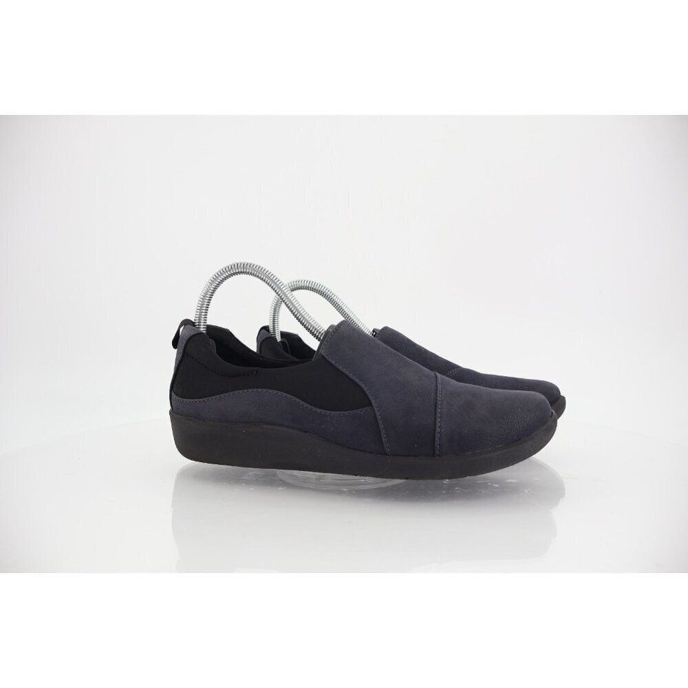Clarks Women's Sillian Paz Loafer Size 7 Slip On Casual Shoe Blue Flats